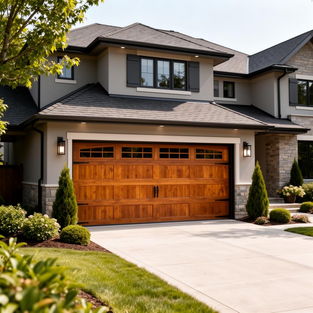 Installation service - New garage door installation with premium materials and expert craftsmanship.